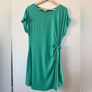 See You Monday Teal Ribbed Dress